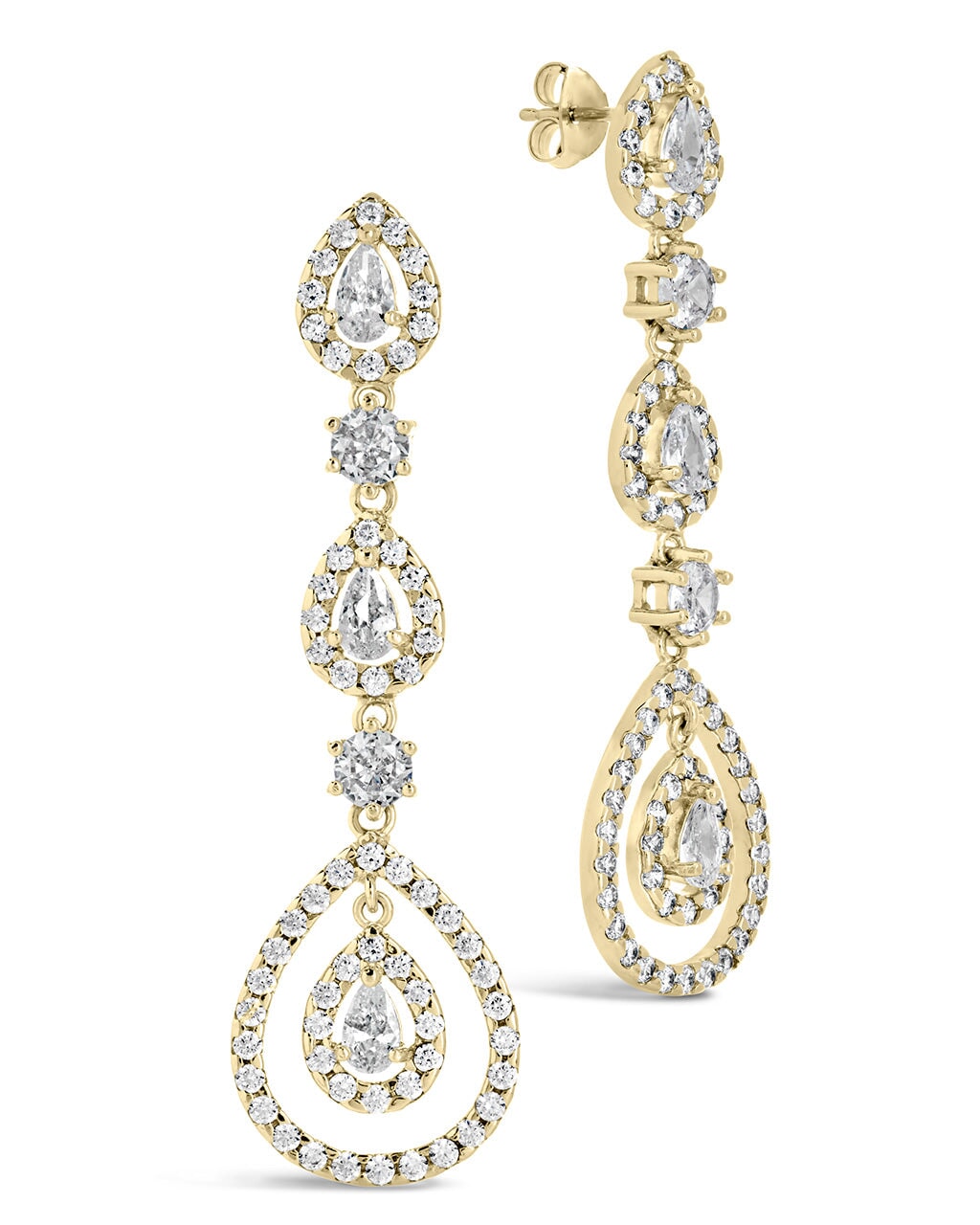 Meryl Drop Earrings Earring Sterling Forever Gold 