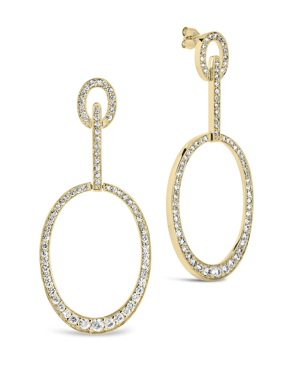 Tory Drop Studs Earring Sterling Forever Gold 