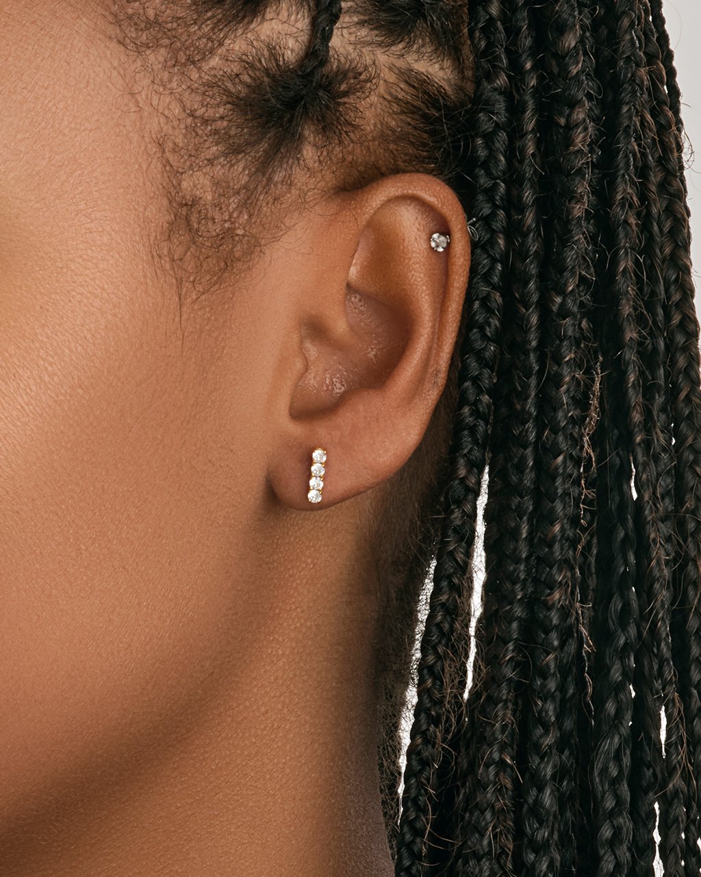 Arden | bar stud earrings – Rebecca Wolf Design