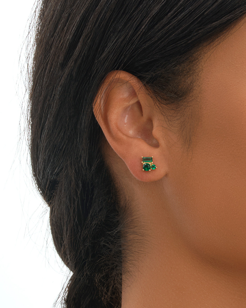 Sterling Silver CZ Cluster Studs Earring Sterling Forever 