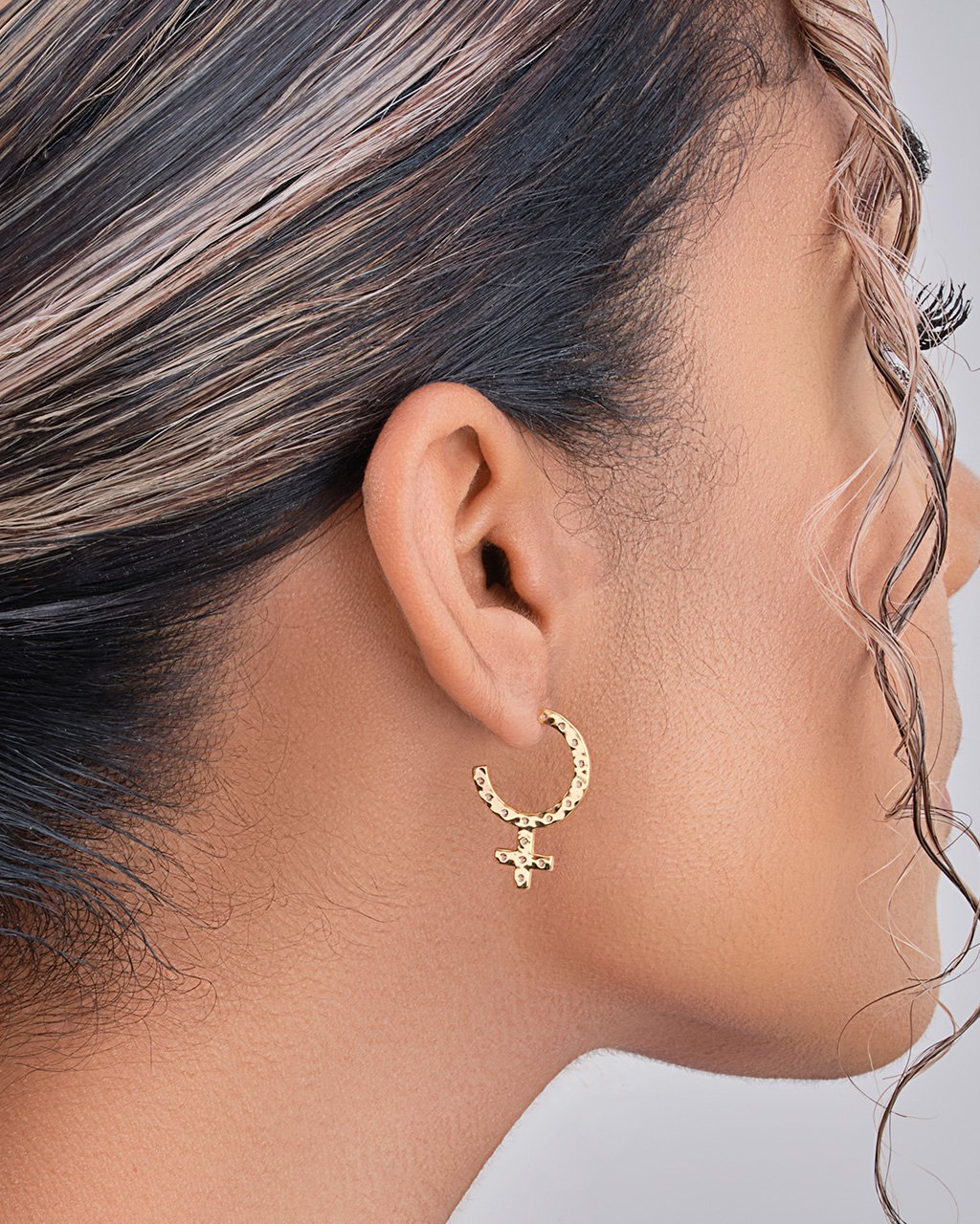Sterling Silver Empower Hoops Earring Sterling Forever 