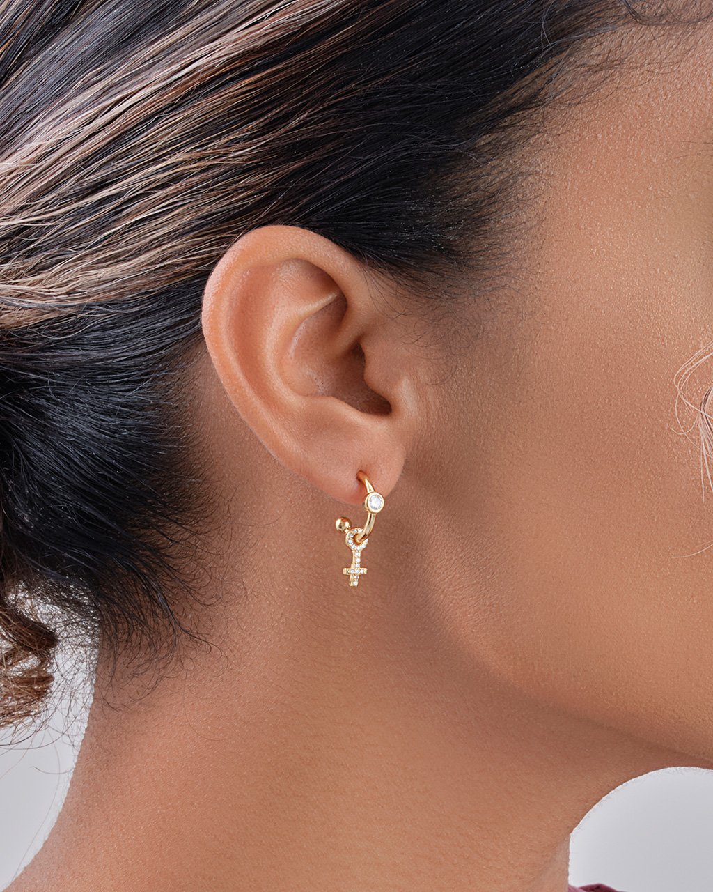 Freya Hoops Earring Sterling Forever 