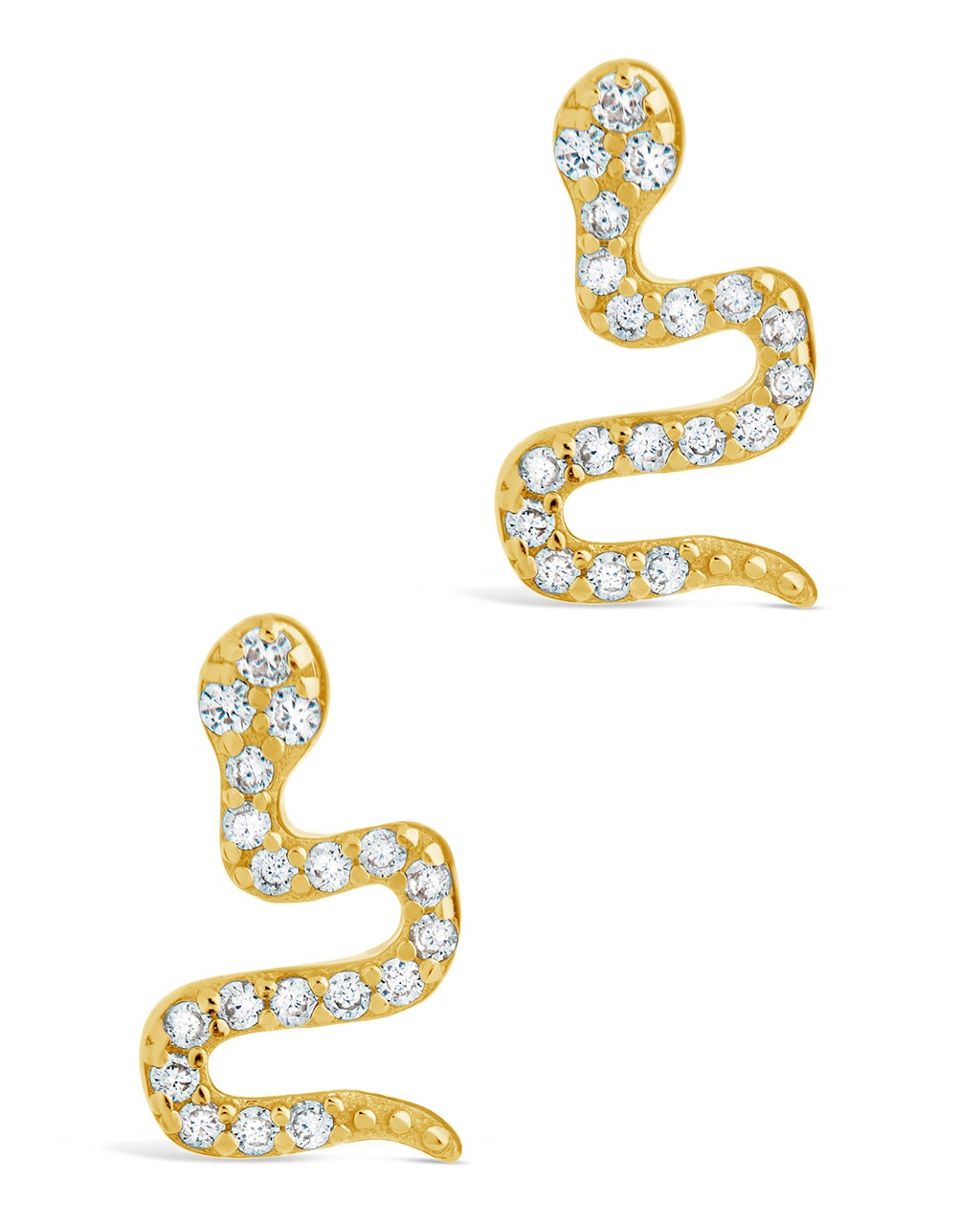 Sterling Silver Eden Snake Studs Earring Sterling Forever 