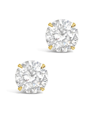 Sterling Silver 8mm CZ Studs