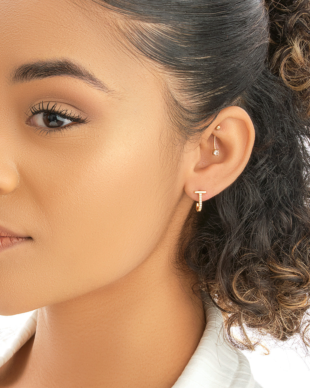 Sterling Silver Parallel Bar Suspender Stud Earrings Earring Sterling Forever 