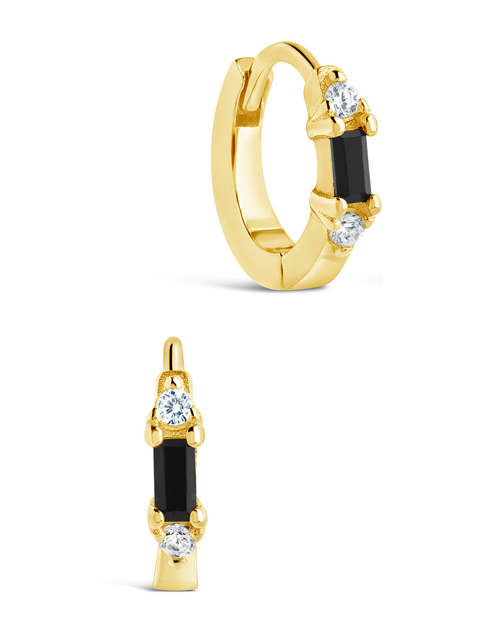 Hadley Micro Hoops Earring Sterling Forever Gold 