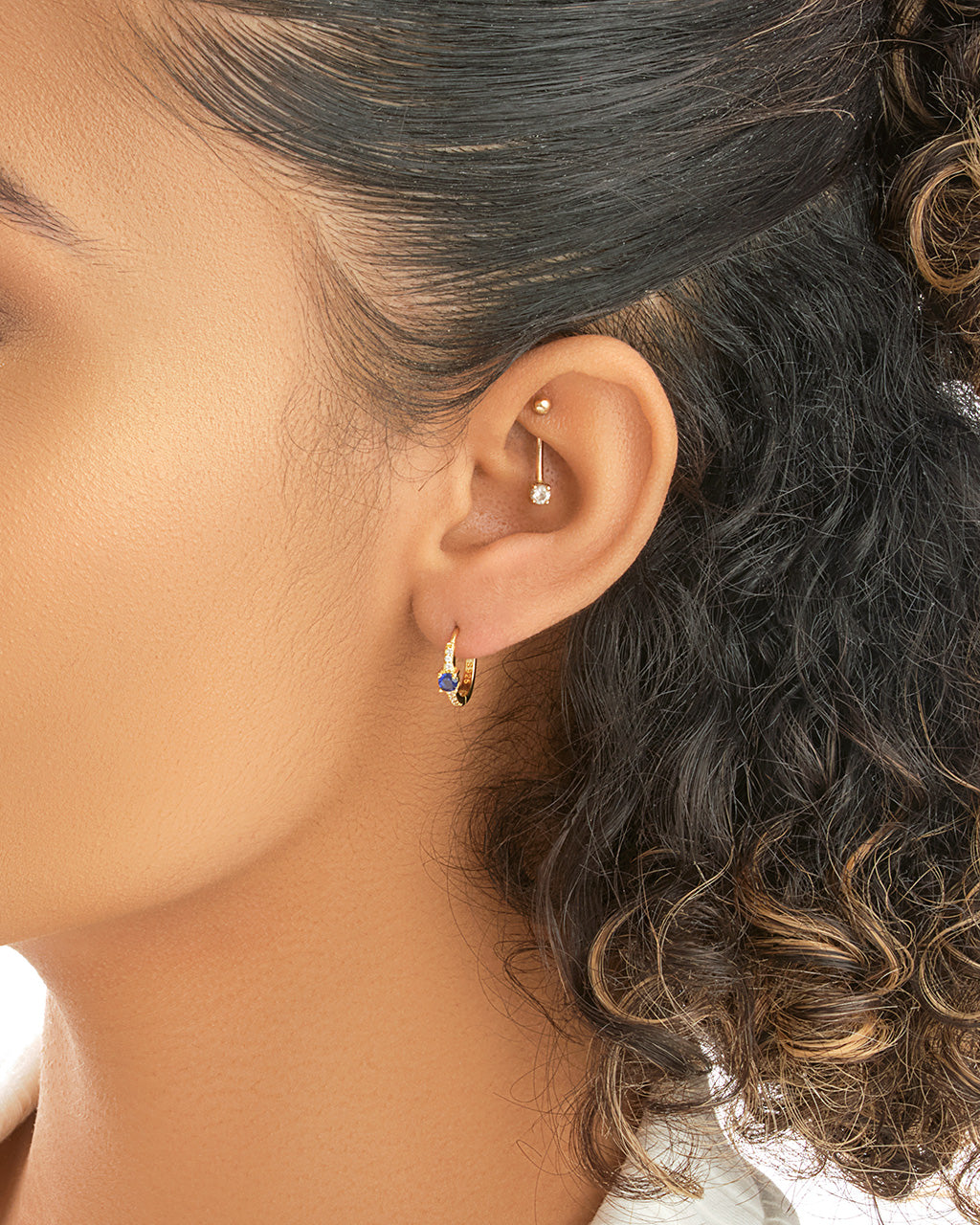 Enzo Micro Hoops Earring Sterling Forever 