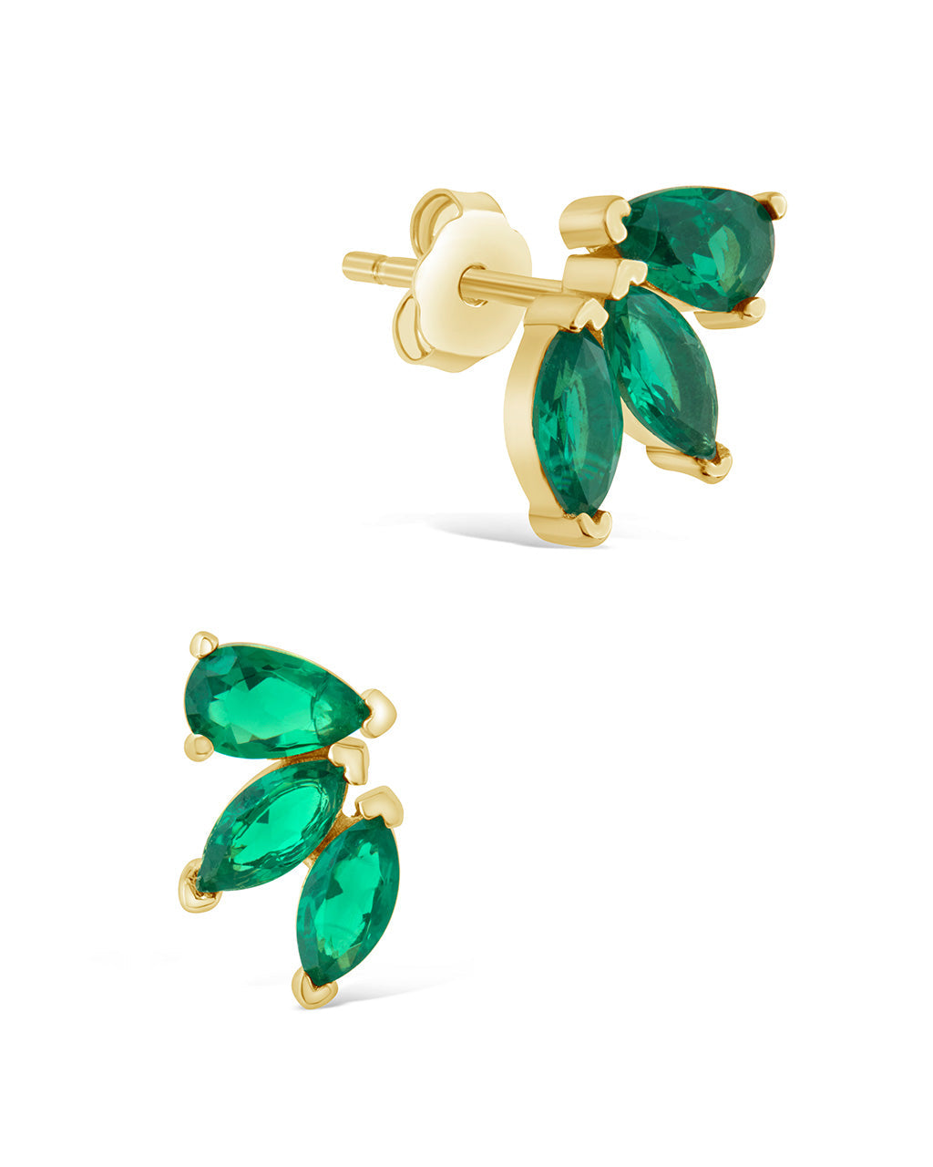Nora CZ Studs Earring Sterling Forever Gold 