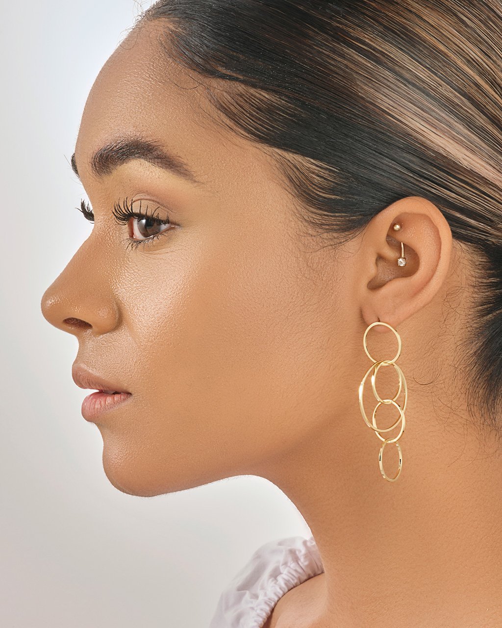 Linked Hoop Earrings Earring Sterling Forever 