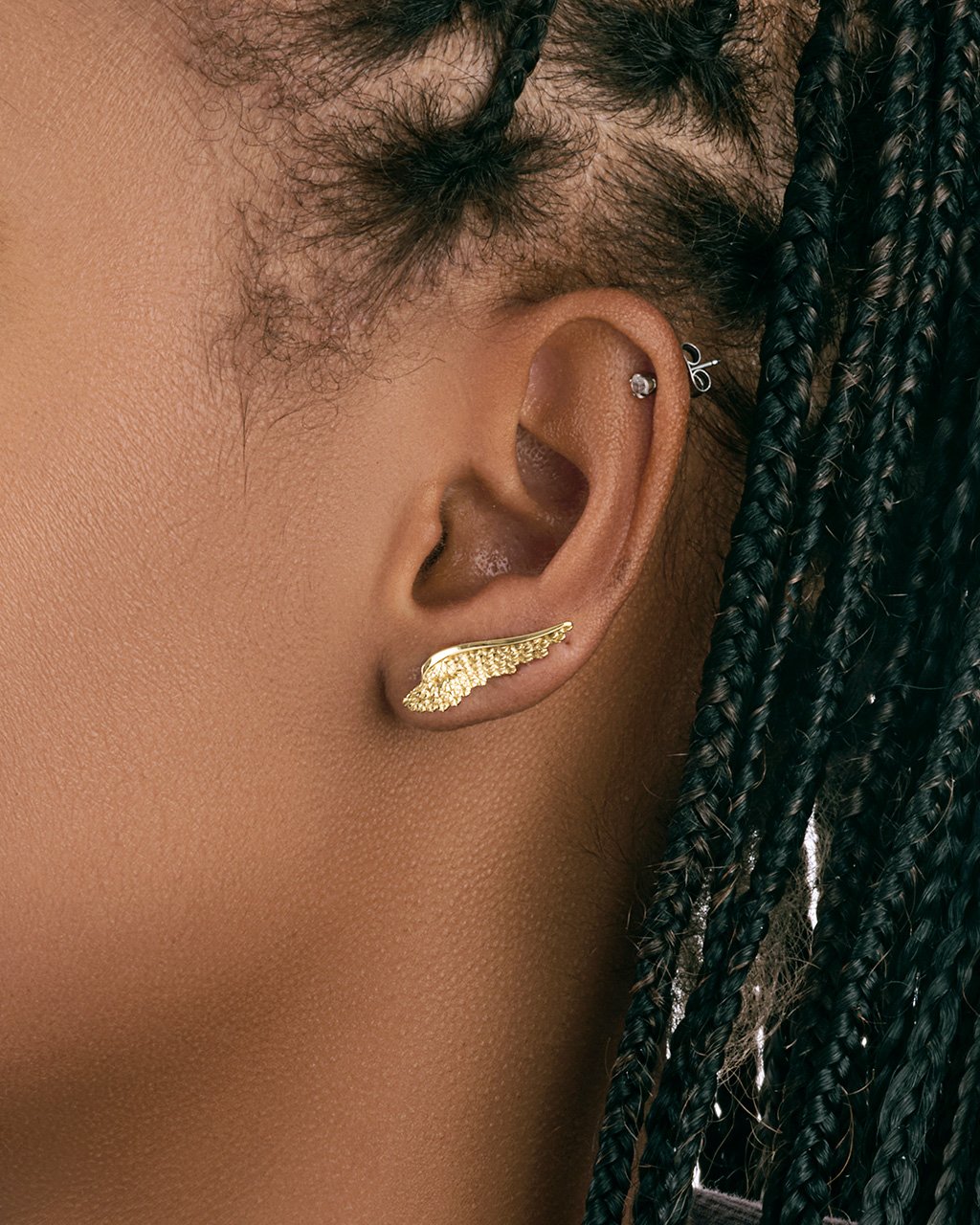 Angel Wing Ear Crawlers Earring Sterling Forever 