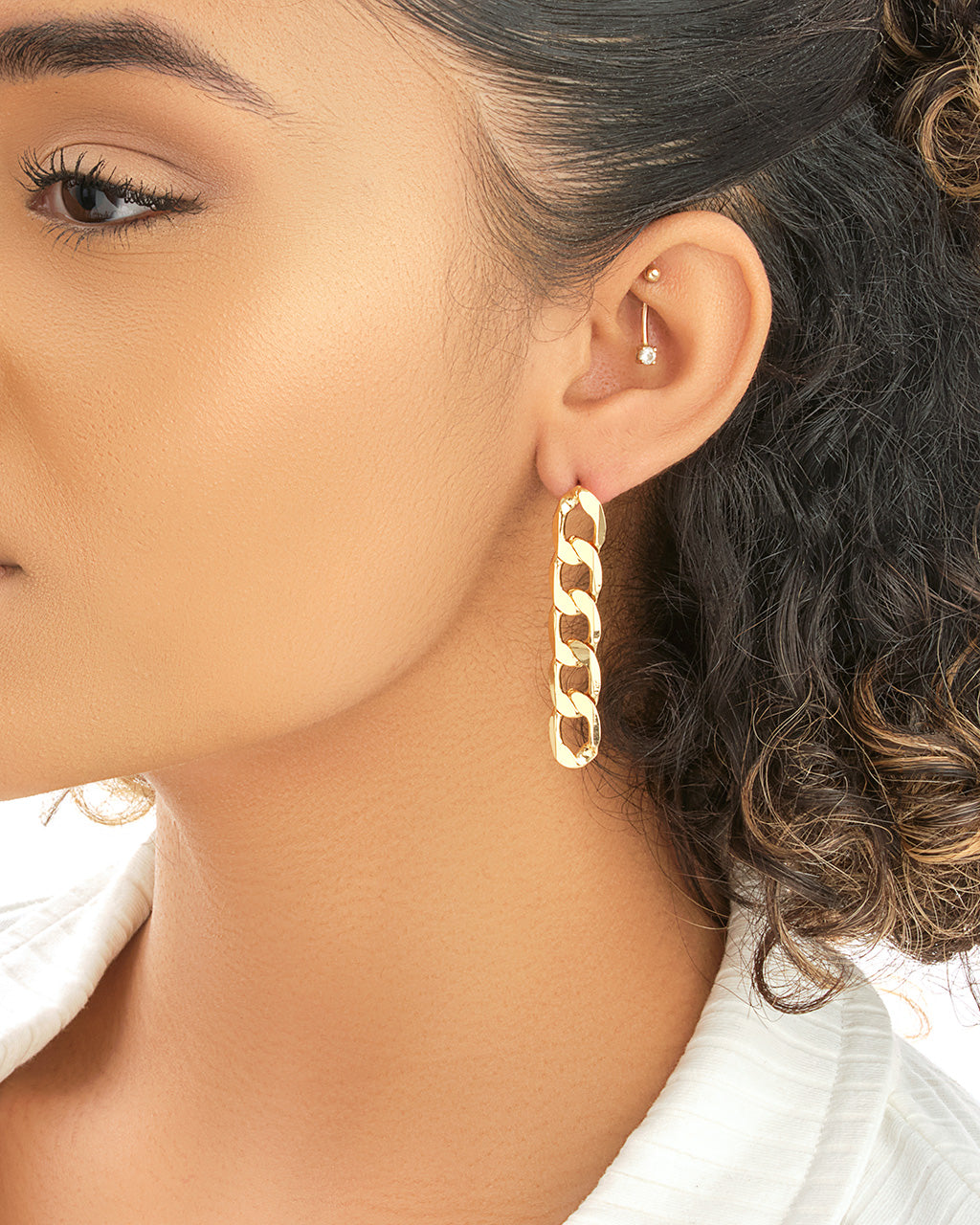 Flat Link Dangle Earrings Earring Sterling Forever 