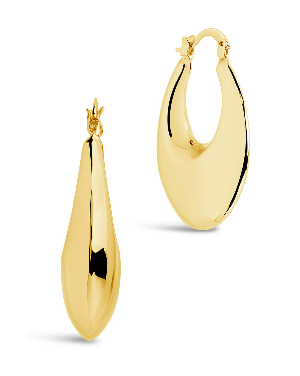 Capri Hoops Earring Sterling Forever Gold 