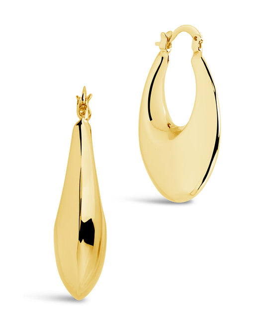 Capri Hoops Earring Sterling Forever Gold 