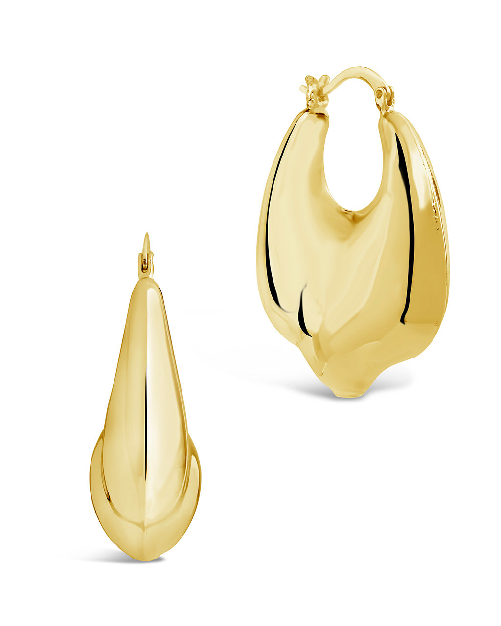 Moxie Hoops Earring Sterling Forever Gold 