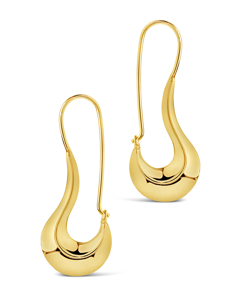 Dream Drop Hoops Earring Sterling Forever 