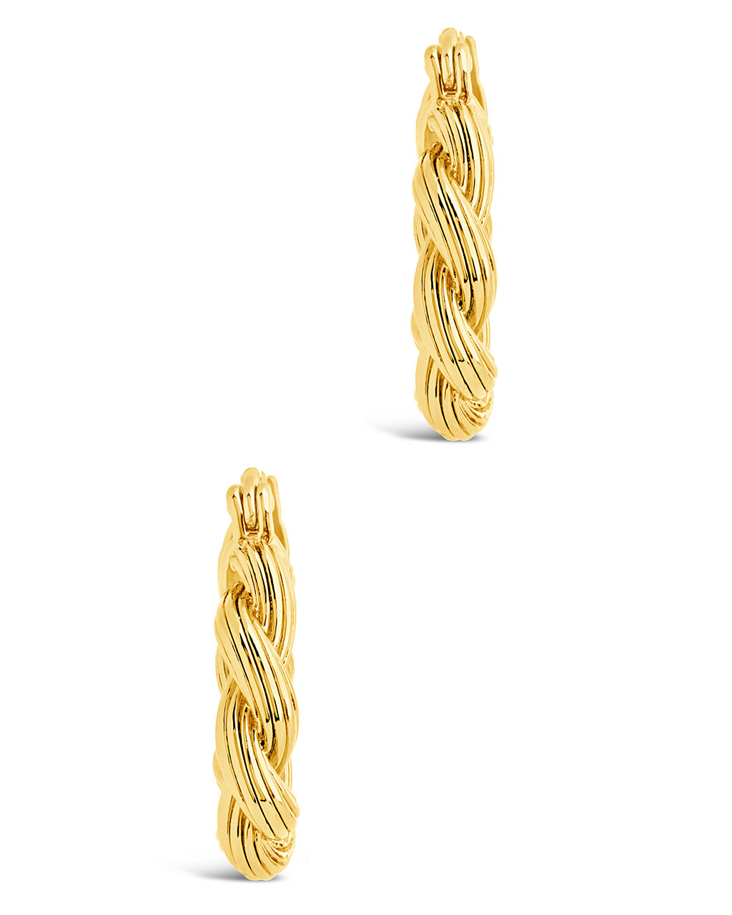 Jean Twist Hoops Earring Sterling Forever 