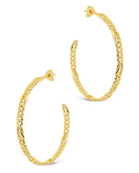 Claudette Hoops Earring Sterling Forever 