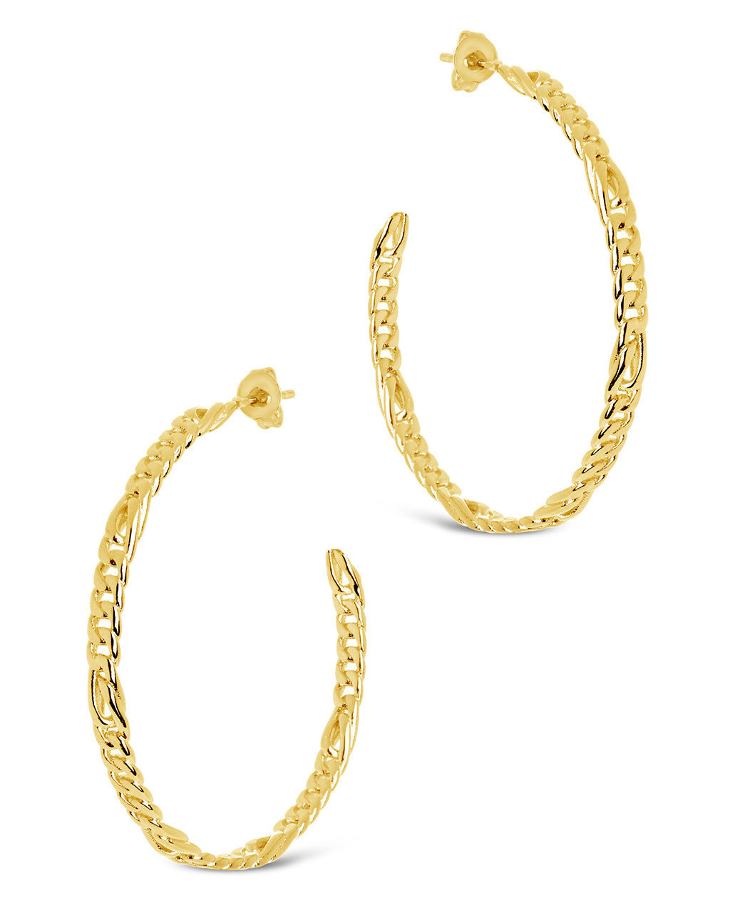 Claudette Hoops Earring Sterling Forever 