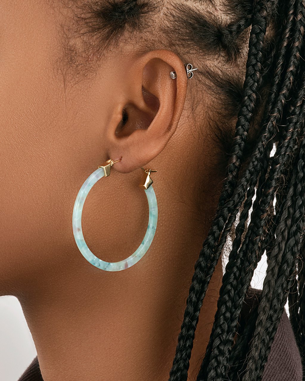 50mm Resin Hoop Earrings Earring Sterling Forever 