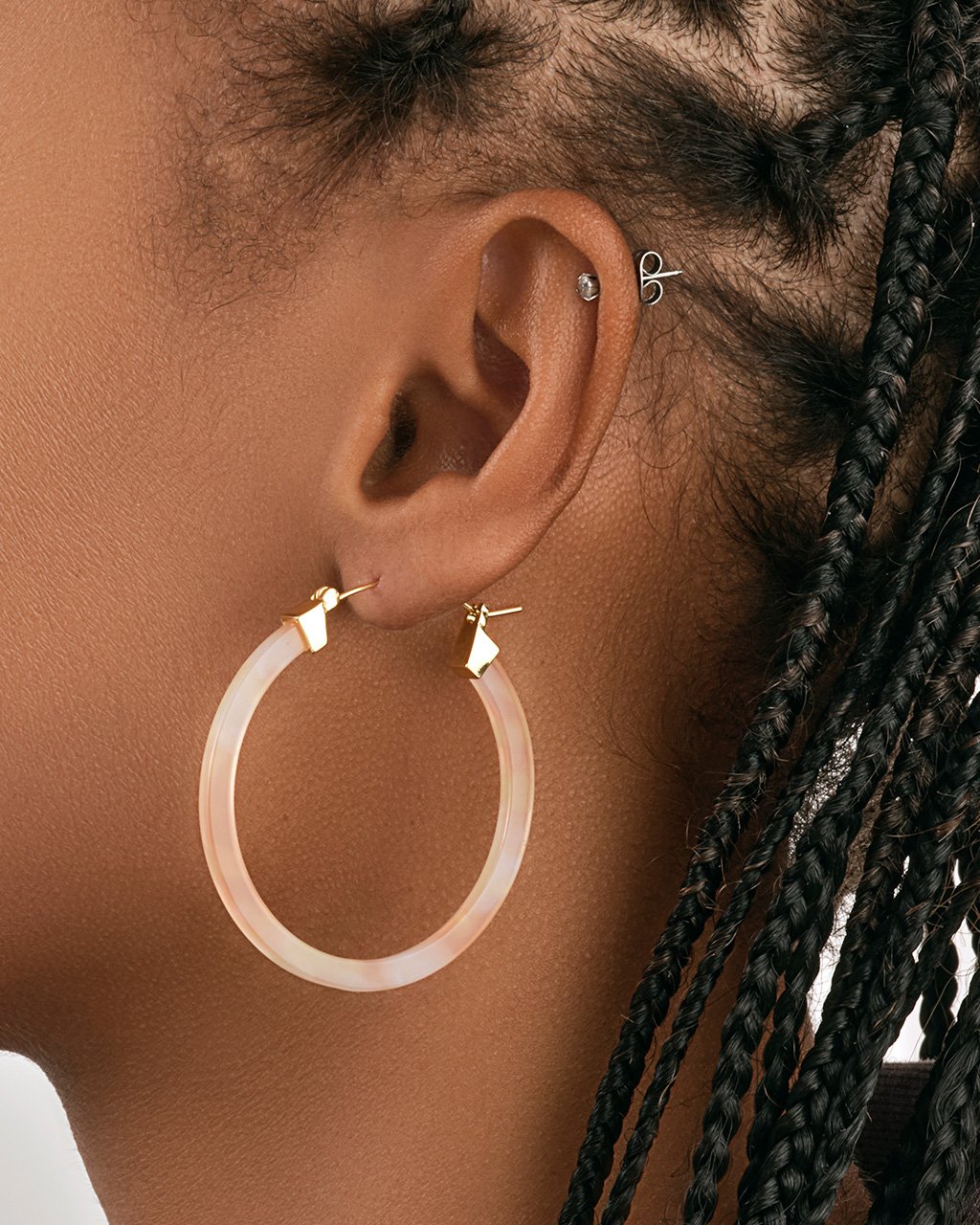 50mm Resin Hoop Earrings Earring Sterling Forever 