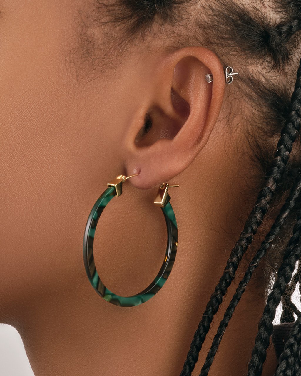 50mm Resin Hoop Earrings Earring Sterling Forever 