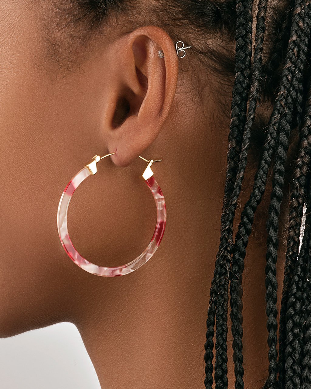 50mm Resin Hoop Earrings Earring Sterling Forever 