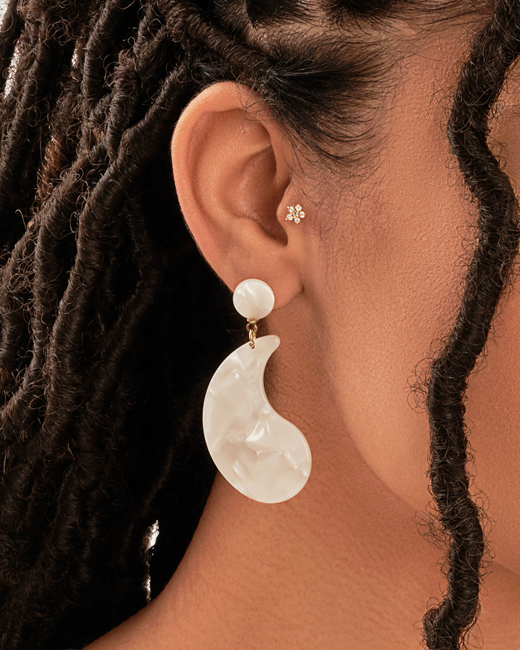 Resin Teardrop Stud Dangle Earrings Earring Sterling Forever 