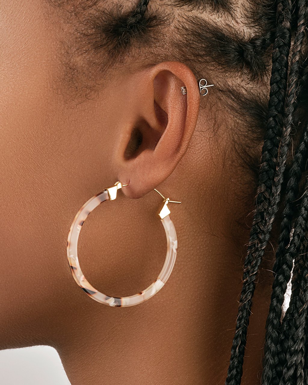 50mm Resin Hoop Earrings Earring Sterling Forever 