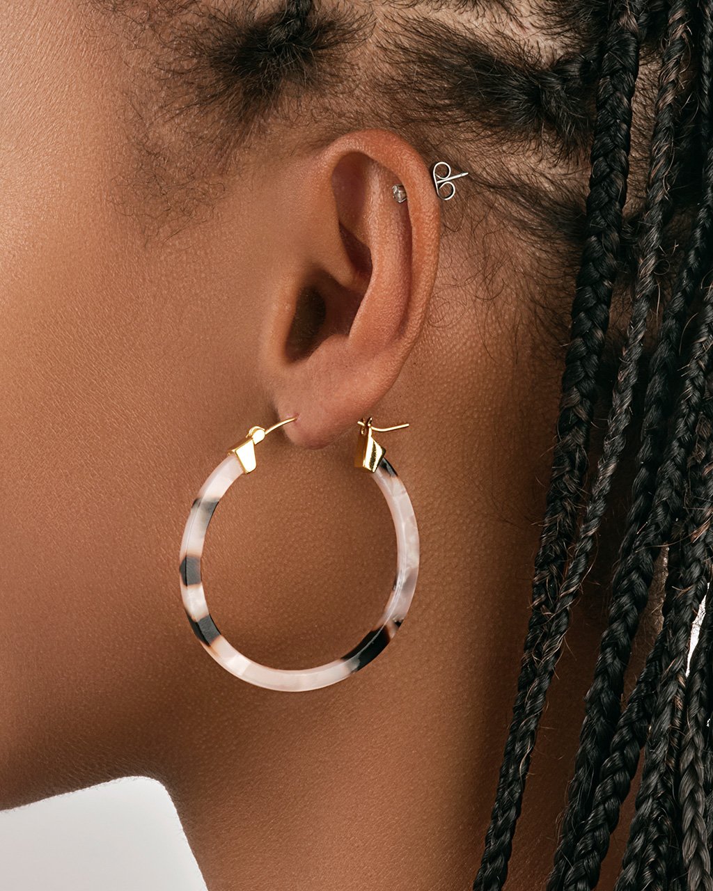 50mm Resin Hoop Earrings Earring Sterling Forever 