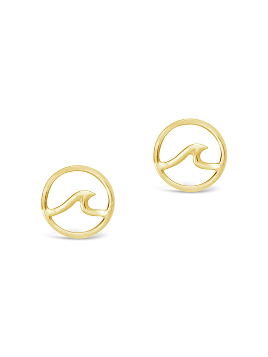 Sterling Silver Wave Studs - Sterling Forever