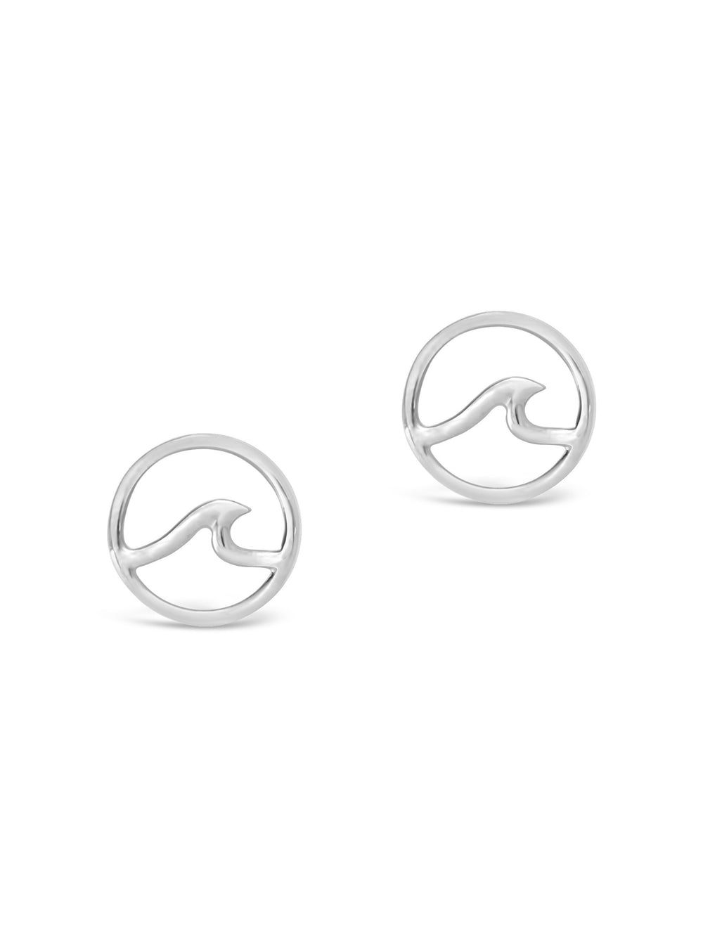 Sterling Silver Wave Studs - Sterling Forever