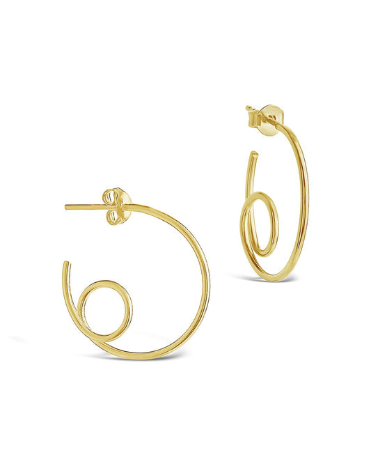 Sterling Silver Loop Hoops - Sterling Forever