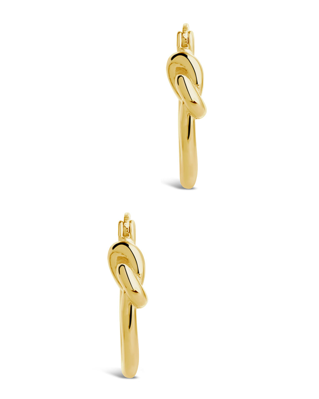 Sterling Silver Twisted Knot Hoops Earring Sterling Forever 