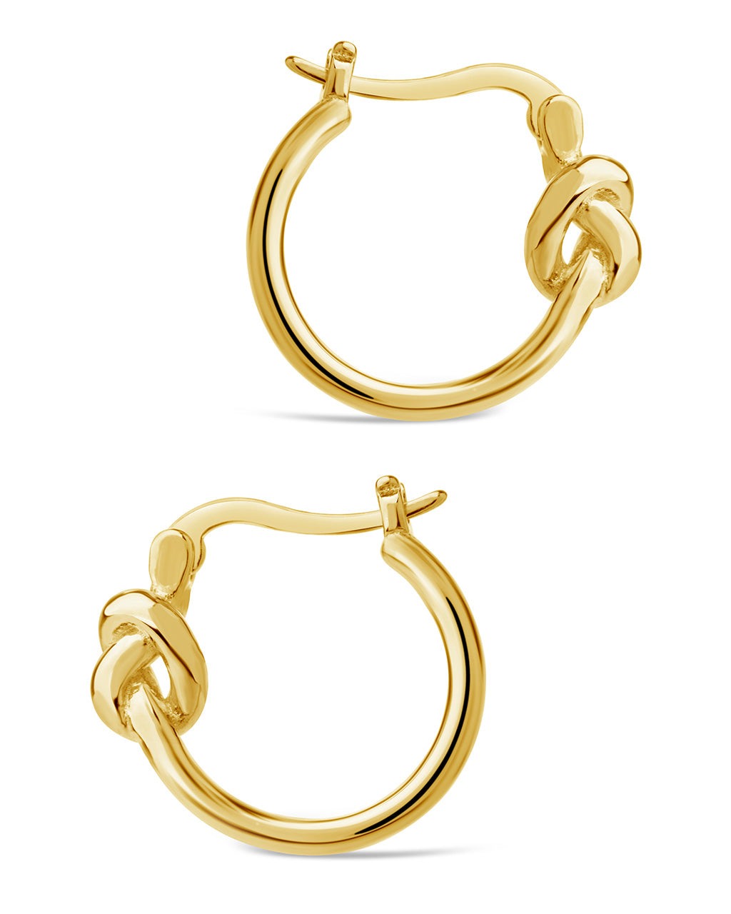 Sterling Silver Twisted Knot Hoops Earring Sterling Forever 