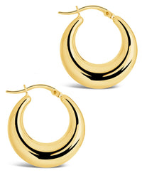Graduated Tube Hoops Earring Sterling Forever 
