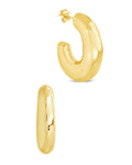 Avril Hoops Earring Sterling Forever Gold 