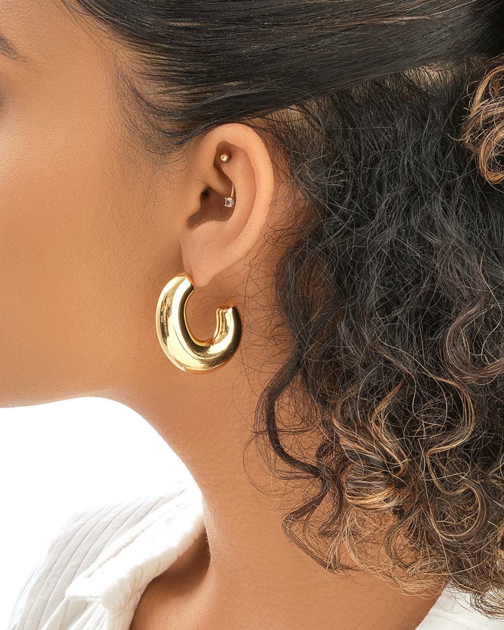 Avril Hoops Earring Sterling Forever 