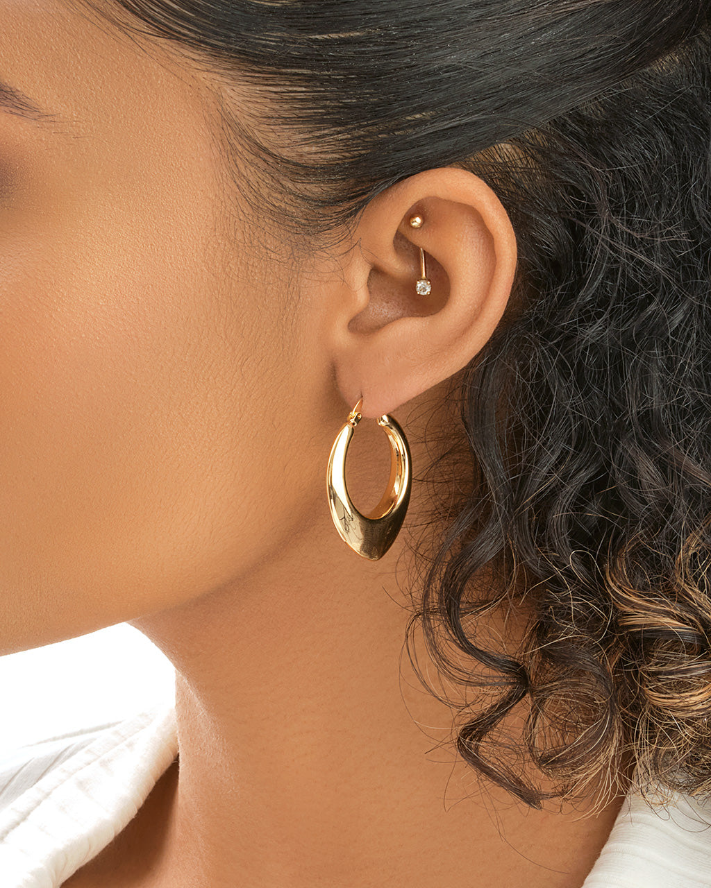 Indy Hoops Earring Sterling Forever 