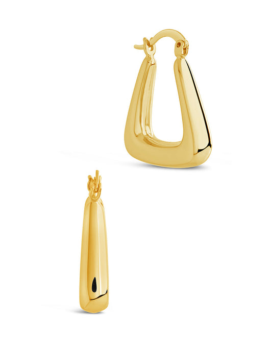 Sage Hoops Earring Sterling Forever Gold 