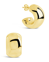 Marley Hoops Earring Sterling Forever Gold 