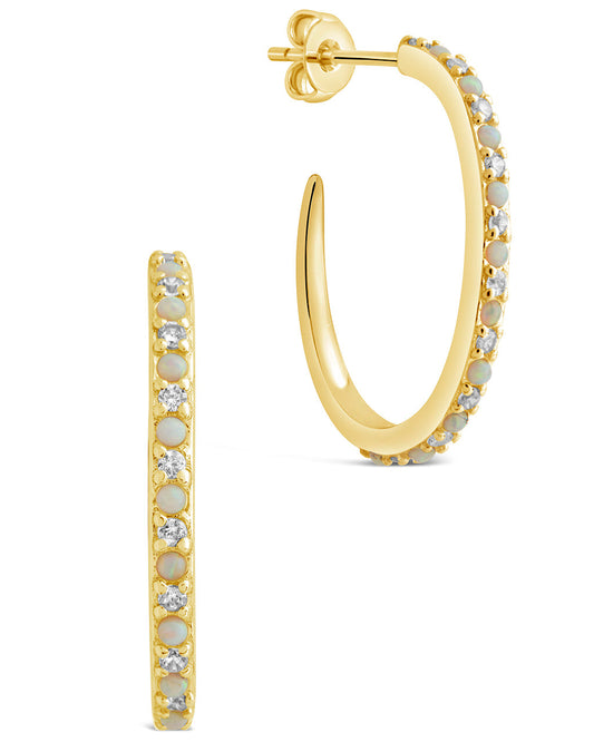 Lorna Hoops Earring Sterling Forever Gold 