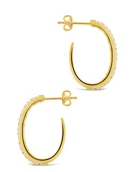 Lorna Hoops Earring Sterling Forever 