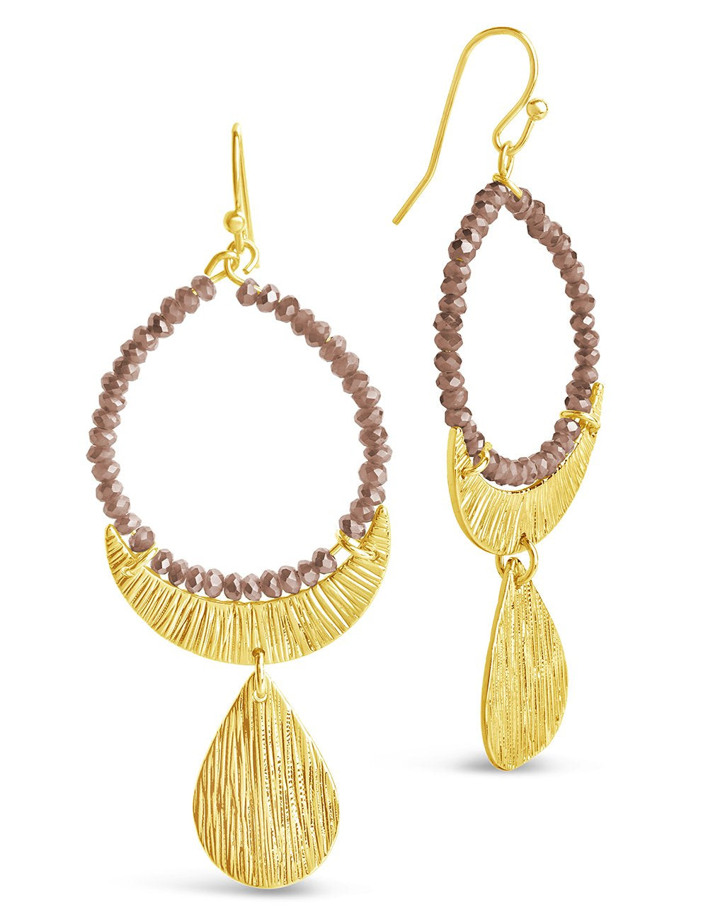 Beaded Dangle Earrings with Charm - Sterling Forever