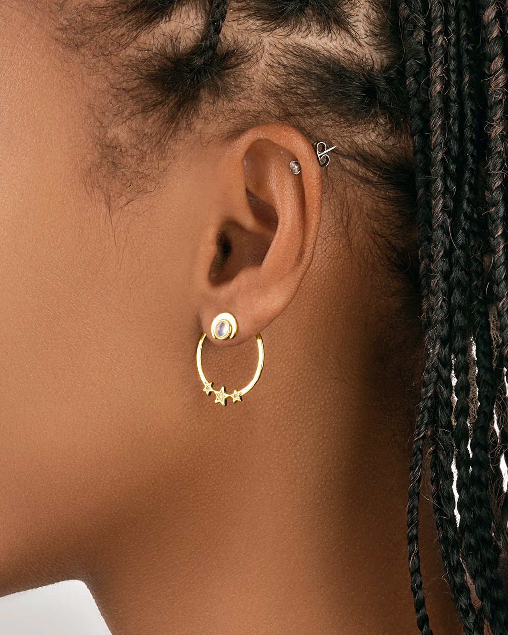 14 Karat Yellow Gold Emerald Earring Jackets – Aurum Jewelers