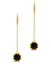 Rose Clover Long Drop Earrings Earring Sterling Forever 