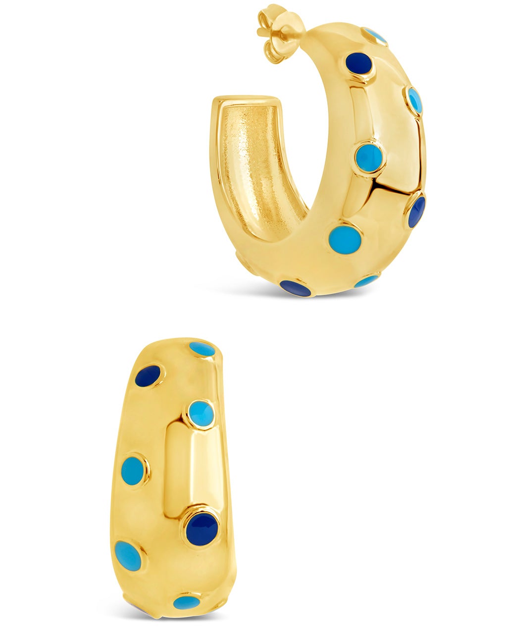 Verena Hoops Earring Sterling Forever Gold 
