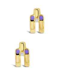 Zella Huggie Hoops Earring Sterling Forever 
