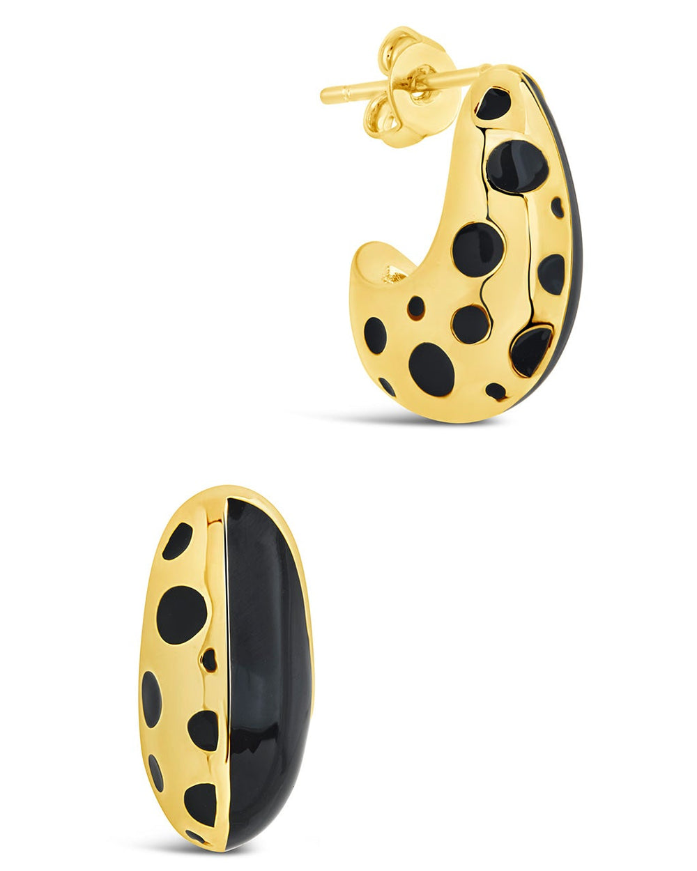 Lisha Hoops Earring Sterling Forever Gold 