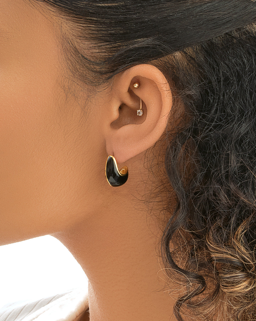 Lisha Hoops Earring Sterling Forever 