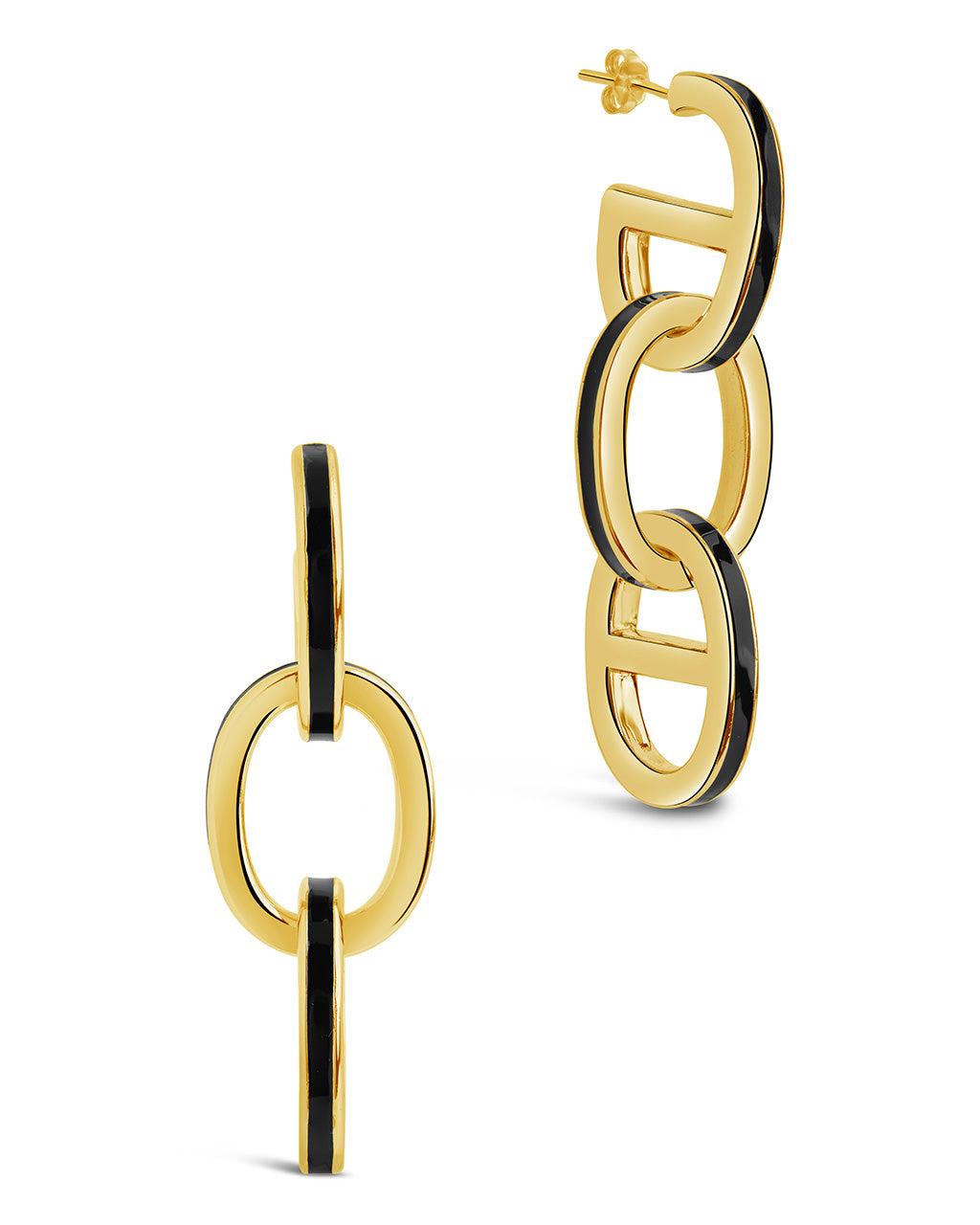 Brynlee Drop Studs Earring Sterling Forever Gold 